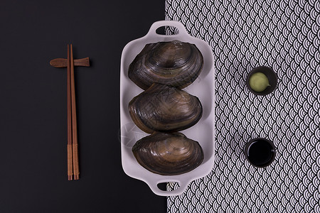 贝类 日餐 日式冷餐背景图片