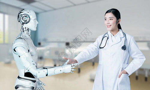 机器人医生科技现实设计图片