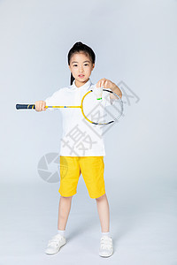 儿童运动羽毛球图片