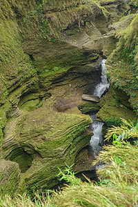 博卡拉瀑布尼泊尔著名景区景点大卫瀑布背景