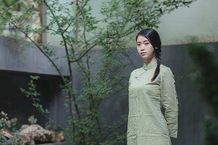 班服素材古风古风禅服女性背景