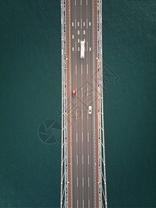 车辆俯视素材大连星海湾大桥背景