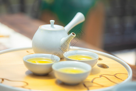 茶壶茶具背景图片