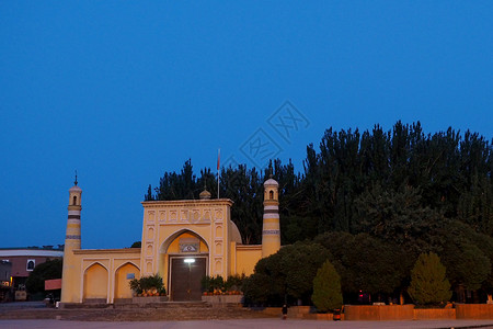 墓地群艾提尕尔清真寺背景