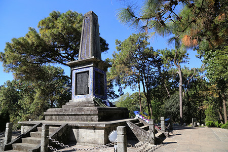 烈士纪念塔腾冲国殇墓园背景
