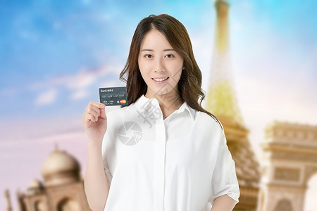 白领职业形象信用卡设计图片