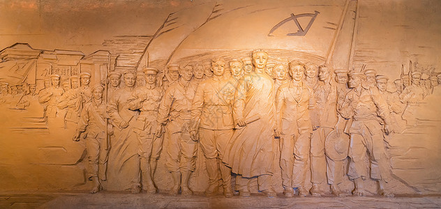 党建KV七一建党节壁画背景