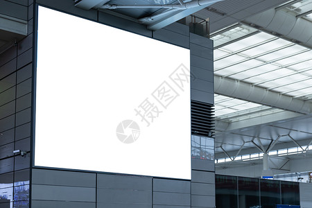 竖幅展板设计动车站广告牌海报背景背景