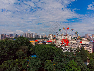 江西九江地标摩天轮背景图片