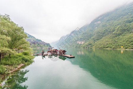 乌江画廊游船重庆酉阳乌江风光背景