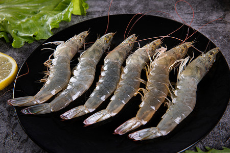 基围虾料理新鲜虾高清图片