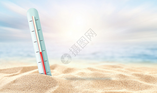 温度控制器烈日酷暑设计图片