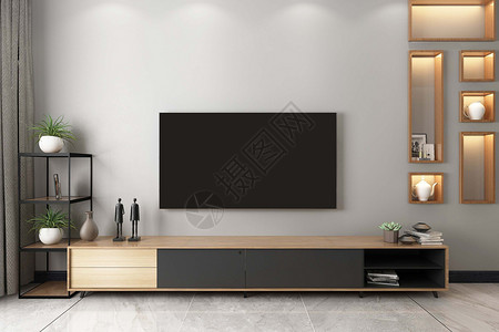 卧室电视电视背景设计设计图片