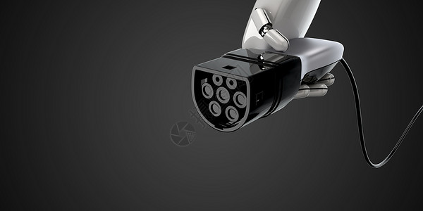 枪孔电动汽车充电场景设计图片