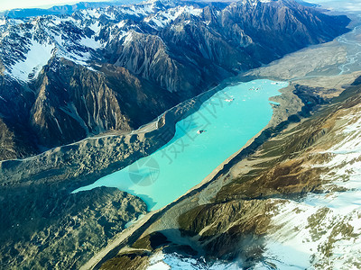新西兰湖背景图片