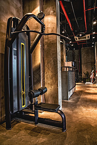 地下室健身健身房空间展示背景