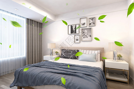空气清新背景清新的室内环境设计图片