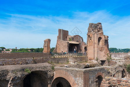 罗马渡槽意大利罗马古建筑遗址背景