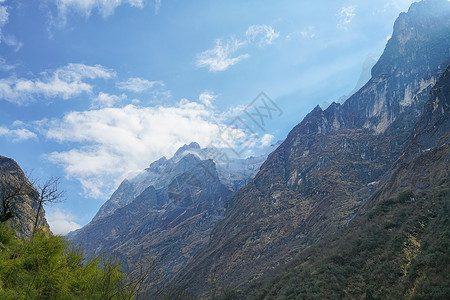 尼泊尔ABC徒步安纳普尔娜山峰背景图片