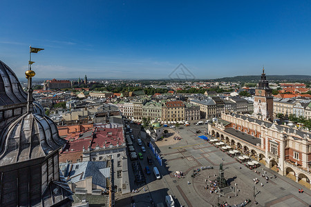 欧洲历史文化名城波兰克拉科夫城市风光图片