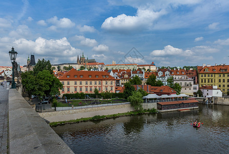 捷克首都布拉格城市风光背景图片