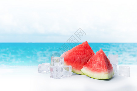 创意水果汁夏季清凉西瓜设计图片