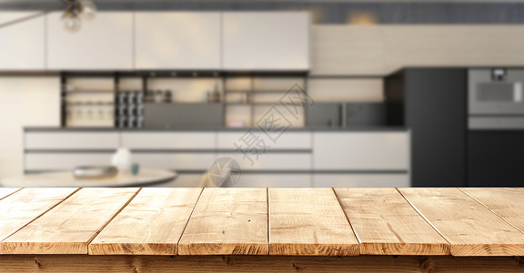超大露台现代厨房背景设计图片