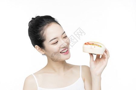 口腔牙齿护理食物背景图片