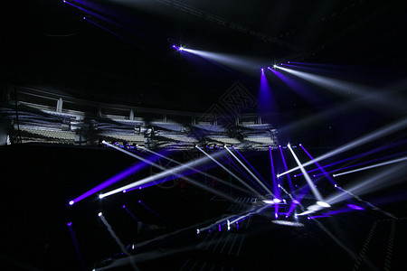 光效紫色舞台灯光背景