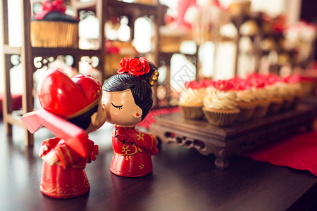 中式结婚素材婚礼中式风布置背景