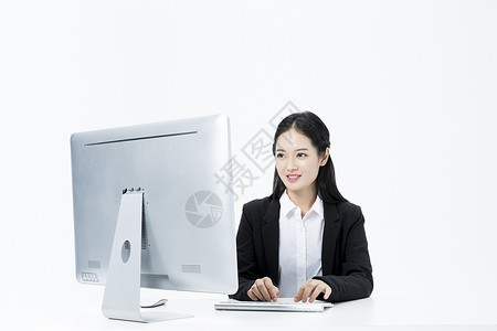 商务女性工作办公上网高清图片素材