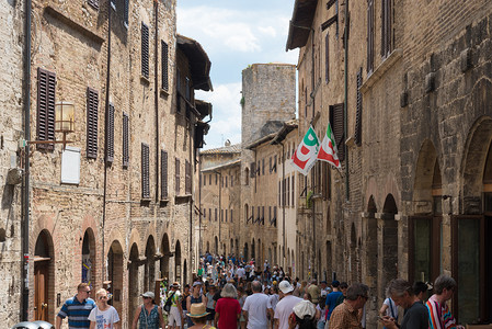 意大利圣吉米尼亚诺古城背景图片