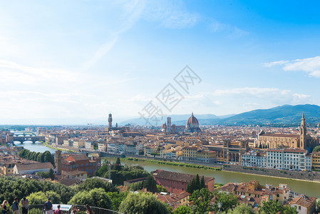 意大利佛罗伦萨古城风光背景图片