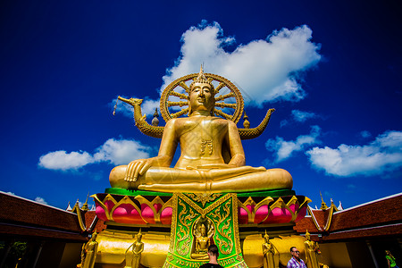 苏梅岛大佛寺背景图片