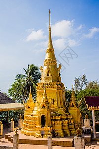 泰国特色建筑苏梅岛寺庙背景