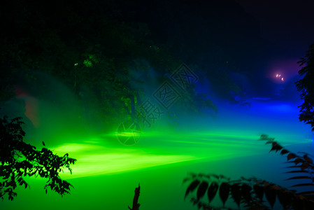 河南云台山夜景图片