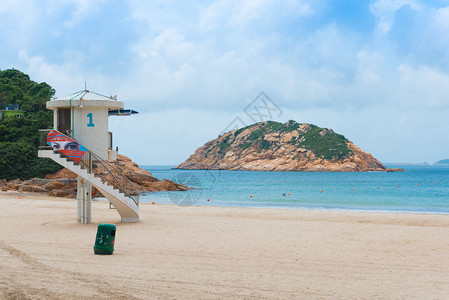 小石香港石澳村海水浴场背景