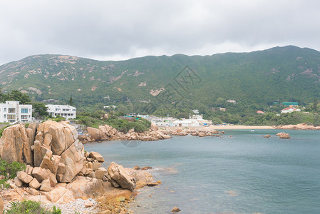 港岛香港石澳村海滨风光背景