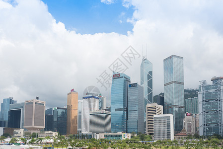 香港岛香港城市风光背景