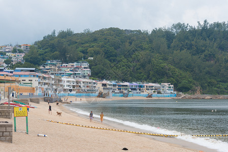 香港长洲岛海滩背景图片