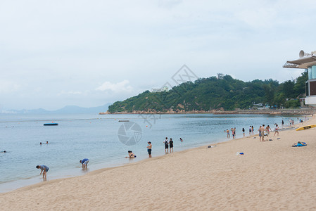 香港长洲岛海滩背景图片