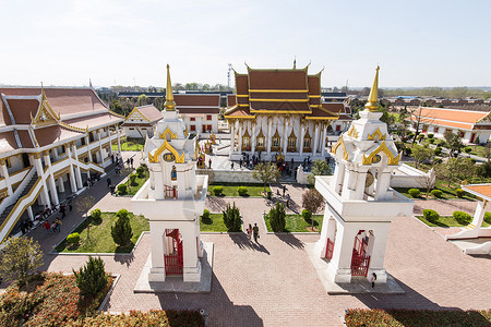 泰国佛殿背景图片