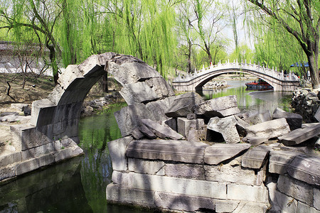 北京圆明园遗址公园背景