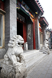 北京胡同背景图片
