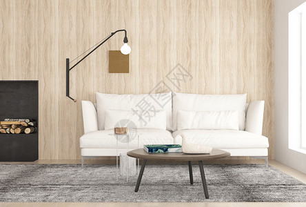 壁灯效果图现代简约沙发设计图片