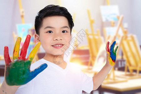 儿童艺术教育背景图片