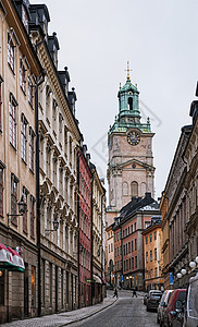 瑞典斯德哥尔摩街景背景图片