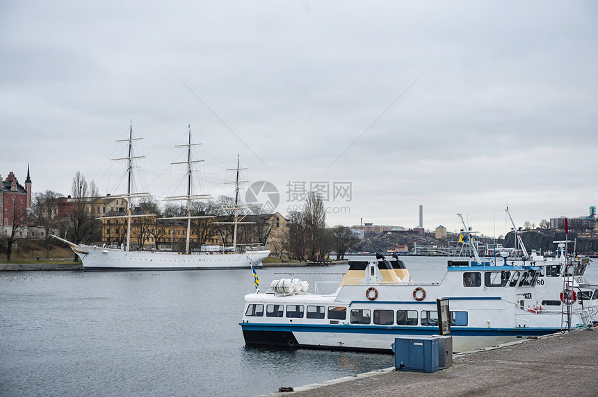 瑞典斯德哥尔摩游艇码头图片