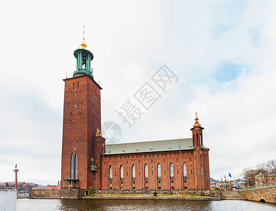 北欧壁画瑞典斯德哥尔摩市政厅背景