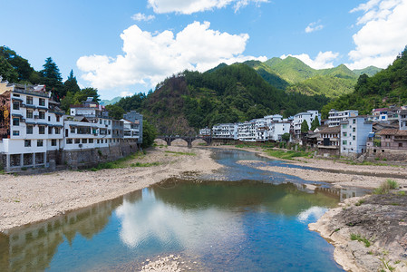 浙江山区的遂昌古镇图片